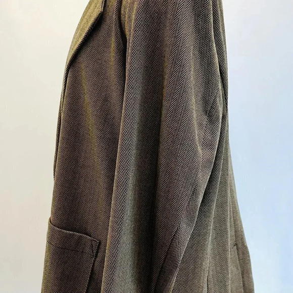 NWT CROFT & BARROW Women Long Sleeve One Button Brown Blazer Jacket Size PXL - Picture 11 of 14